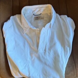 Faherty Classic White Polo Shirt